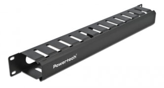 POWERTECH cable management NETW-0047 για rack 19"/1U, μεταλλικό, μαύρο 2 POWERTECH cable management NETW-0047 για rack 19"/1U, μεταλλικό, μαύρο 1