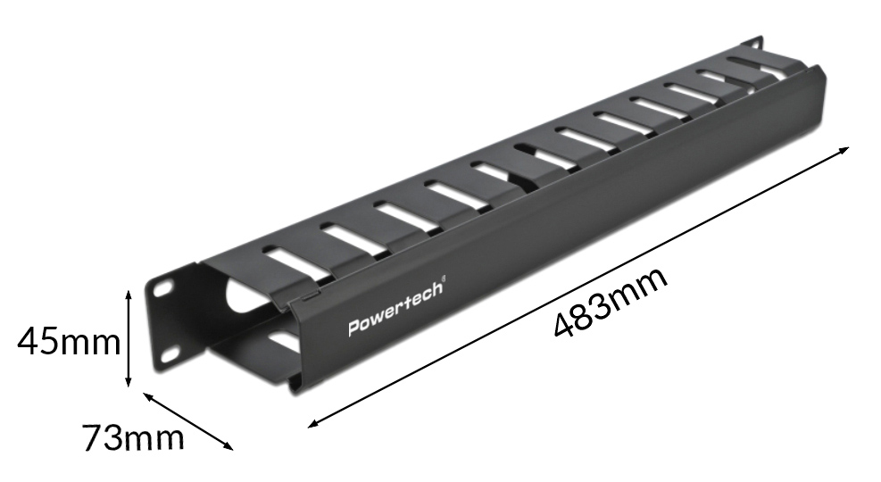 POWERTECH cable management NETW-0047 για rack 19"/1U, μεταλλικό, μαύρο 7 POWERTECH cable management NETW-0047 για rack 19"/1U, μεταλλικό, μαύρο - Image 5