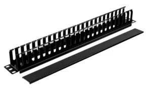 POWERTECH cable management NETW-0048 για rack 19"/1U, πλαστικό, μαύρο 2