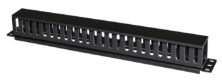 POWERTECH cable management NETW-0048 για rack 19"/1U, πλαστικό, μαύρο
