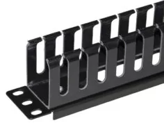 POWERTECH cable management NETW-0048 για rack 19"/1U, πλαστικό, μαύρο 4