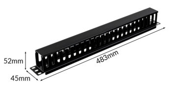 POWERTECH cable management NETW-0048 για rack 19"/1U, πλαστικό, μαύρο 11 POWERTECH cable management NETW-0048 για rack 19"/1U, πλαστικό, μαύρο 5