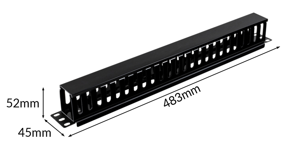 POWERTECH cable management NETW-0048 για rack 19"/1U, πλαστικό, μαύρο 7 POWERTECH cable management NETW-0048 για rack 19"/1U, πλαστικό, μαύρο - Image 5