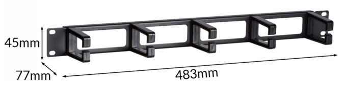 POWERTECH cable management NETW-0049 για rack 19"/1U, 5x γάντζοι, μαύρο 5 POWERTECH cable management NETW-0049 για rack 19"/1U, 5x γάντζοι, μαύρο 2