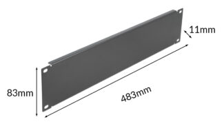 POWERTECH κάλυμμα panel NETW-0050 για rack 19"/2U, μεταλλικό, μαύρο 7 POWERTECH κάλυμμα panel NETW-0050 για rack 19"/2U, μεταλλικό, μαύρο 3