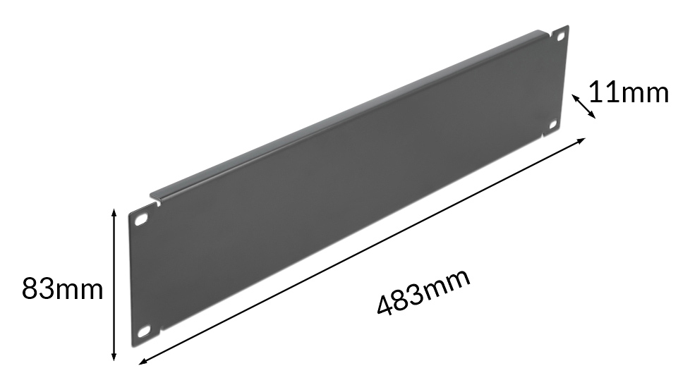 POWERTECH κάλυμμα panel NETW-0050 για rack 19"/2U, μεταλλικό, μαύρο 5 POWERTECH κάλυμμα panel NETW-0050 για rack 19"/2U, μεταλλικό, μαύρο - Image 3