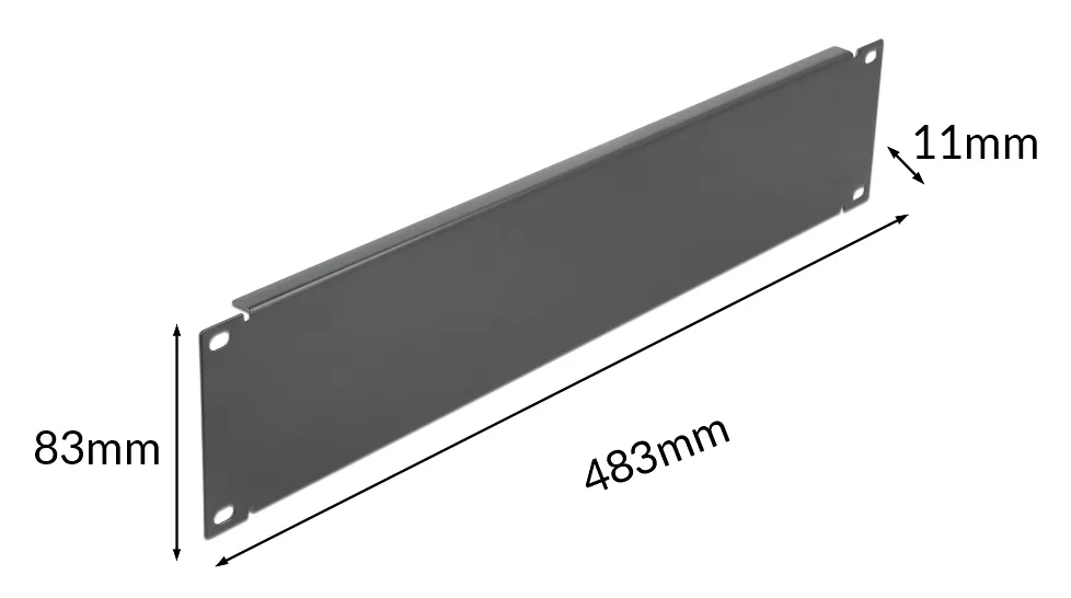POWERTECH κάλυμμα panel NETW-0050 για rack 19"/2U, μεταλλικό, μαύρο 5 POWERTECH κάλυμμα panel NETW-0050 για rack 19"/2U, μεταλλικό, μαύρο - Image 3