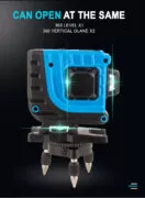 NOYAFA γραμμικό αλφάδι laser NF-112G, με πράσινη δέσμη 12 ακτίνων 3D 7