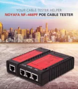 NOYAFA tester καλωδίων δικτύου NF-468PF για PoE RJ45 & RJ11 2