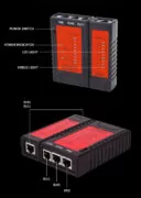 NOYAFA tester καλωδίων δικτύου NF-468PF για PoE RJ45 & RJ11 3