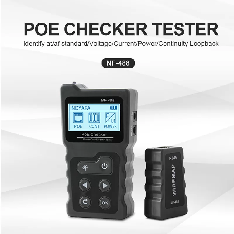 NOYAFA tester καλωδίων δικτύου NF-488 για RJ45 PoE 4 NOYAFA tester καλωδίων δικτύου NF-488 για RJ45 PoE - Image 2