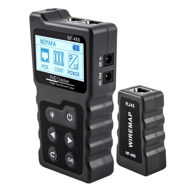 NOYAFA tester καλωδίων δικτύου NF-488 για RJ45 PoE 3 NOYAFA tester καλωδίων δικτύου NF-488 για RJ45 PoE