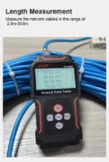 NOYAFA tester καλωδίων δικτύου NF-8209S για RJ45 PoE 11