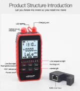 NOYAFA tester καλωδίων οπτικής ίνας NF-908L, 850-1625nm, -60~8dBm 23 NOYAFA tester καλωδίων οπτικής ίνας NF-908L, 850-1625nm, -60~8dBm 10