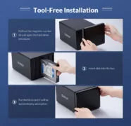 ORICO NAS για 5x 3.5" HDD NS500RU3 USB 3.0, 5Gbps, έως 80TB, μαύρη 6