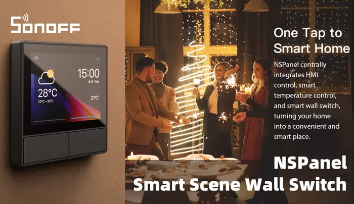 SONOFF smart panel ελέγχου NSPanel με οθόνη αφής, 2-gang, Wi-Fi, γκρι 4 SONOFF smart panel ελέγχου NSPanel με οθόνη αφής, 2-gang, Wi-Fi, γκρι - Image 2