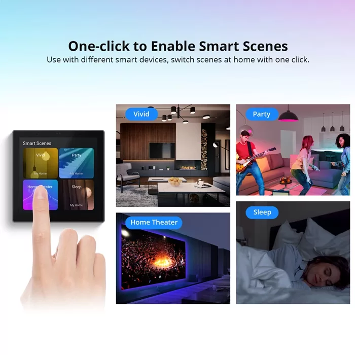 SONOFF smart panel ελέγχου NSPanel Pro, οθόνη αφής, Wi-Fi, Zigbee, μαύρο 7 SONOFF smart panel ελέγχου NSPanel Pro, οθόνη αφής, Wi-Fi, Zigbee, μαύρο - Image 5