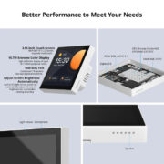 SONOFF smart panel ελέγχου NSPanel Pro, οθόνη αφής, Wi-Fi, Zigbee, λευκό 7