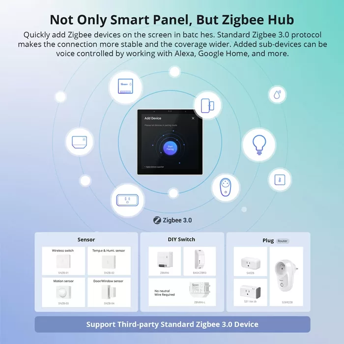 SONOFF smart panel ελέγχου NSPanel Pro, οθόνη αφής, Wi-Fi, Zigbee, λευκό 11 SONOFF smart panel ελέγχου NSPanel Pro, οθόνη αφής, Wi-Fi, Zigbee, λευκό - Image 9
