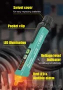 PROSKIT ανιχνευτής τάσης NT-309, 12V έως 1000V, ανέπαφος 7 PROSKIT ανιχνευτής τάσης NT-309, 12V έως 1000V, ανέπαφος 2