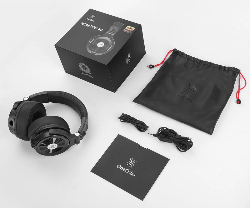 ONEODIO headset Monitor 40, 6.35mm & 3.5mm σύνδεση, Hi-Res, 50mm, μαύρο 9 ONEODIO headset Monitor 40, 6.35mm & 3.5mm σύνδεση, Hi-Res, 50mm, μαύρο - Image 7