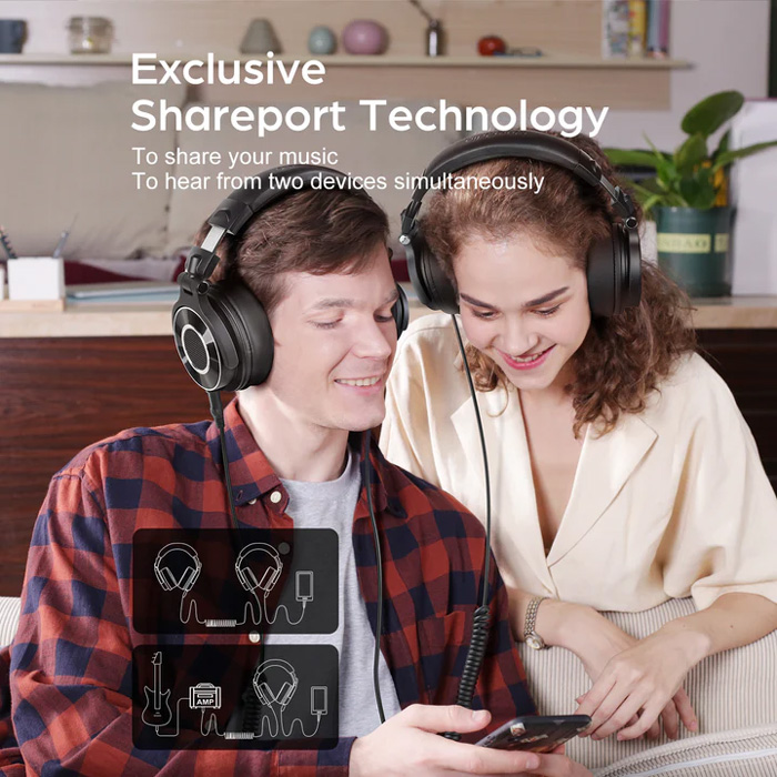 ONEODIO headset Monitor 60, 6.35mm & 3.5mm σύνδεση, Hi-Res, 50mm, μαύρο 9 ONEODIO headset Monitor 60, 6.35mm & 3.5mm σύνδεση, Hi-Res, 50mm, μαύρο - Image 7