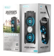 CELEBRAT φορητό ηχείο OS-01, 10W, 1200mAh, Bluetooth, FM, LED, μαύρο 5