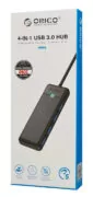 ORICO USB hub PAPW4A-C3, 4x θυρών, 5Gbps, USB-C σύνδεση, μαύρο 4