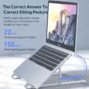 ORICO πλαστική βάση για laptop PFB-A23, 11-17", foldable, πλαστική, μαύρη 2