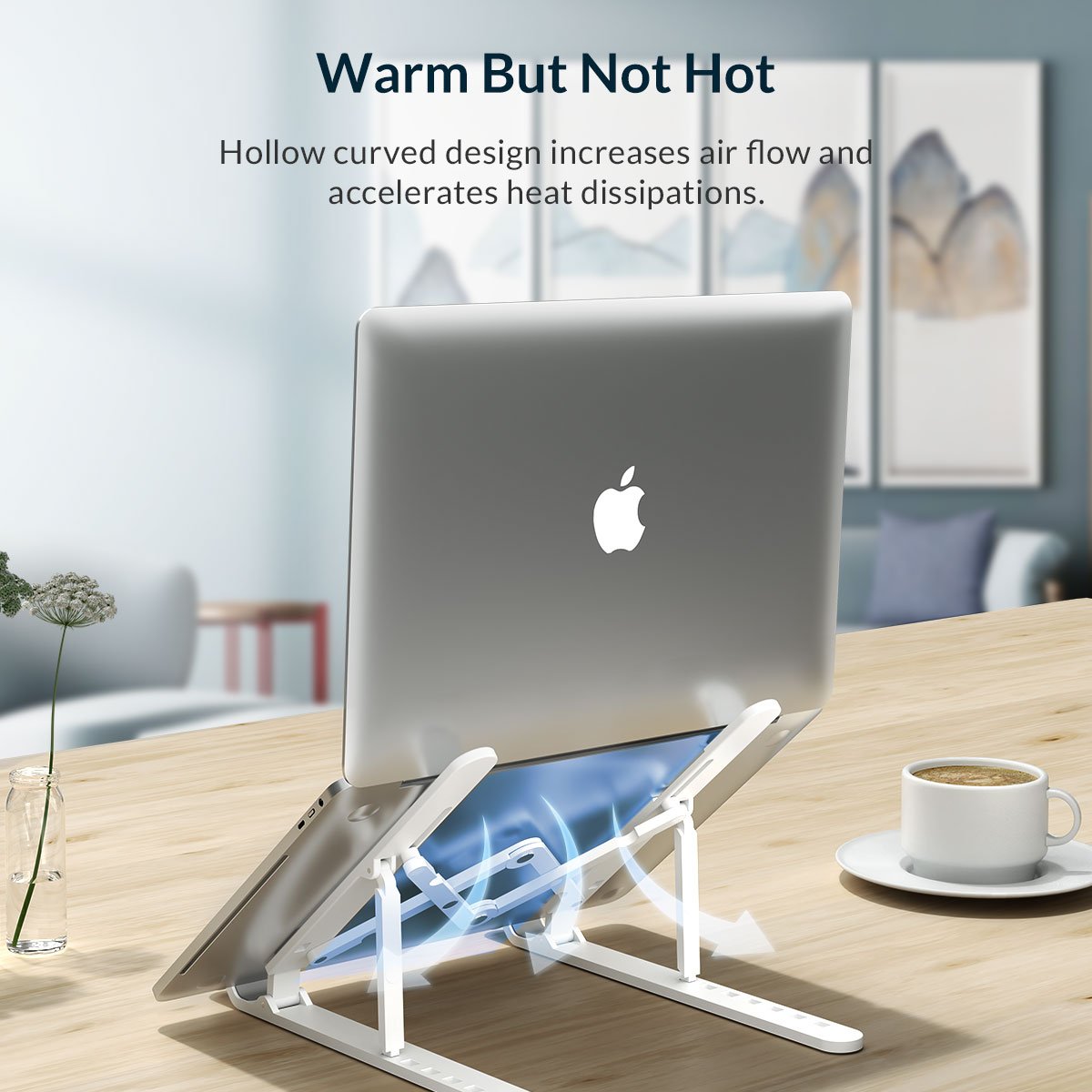 ORICO πλαστική βάση για laptop PFB-A23, 11-17", foldable, πλαστική, μαύρη 7 ORICO πλαστική βάση για laptop PFB-A23, 11-17", foldable, πλαστική, μαύρη - Image 5