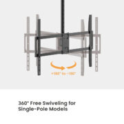 BRATECK βάση τηλεόρασης οροφής PLB-CE1568XL, 50-100", έως 80kg, heavy duty 18 BRATECK βάση τηλεόρασης οροφής PLB-CE1568XL, 50-100", έως 80kg, heavy duty 7