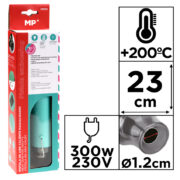MP πιστόλι θερμού αέρα PM932, 300W, μπλε 2