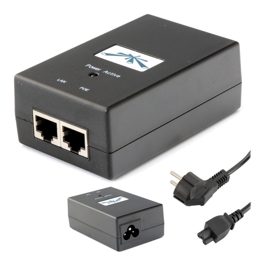 UBIQUITI PoE adapter POE-48 με power cable, 48VDC, 0.5A, 24W 3 UBIQUITI PoE adapter POE-48 με power cable, 48VDC, 0.5A, 24W