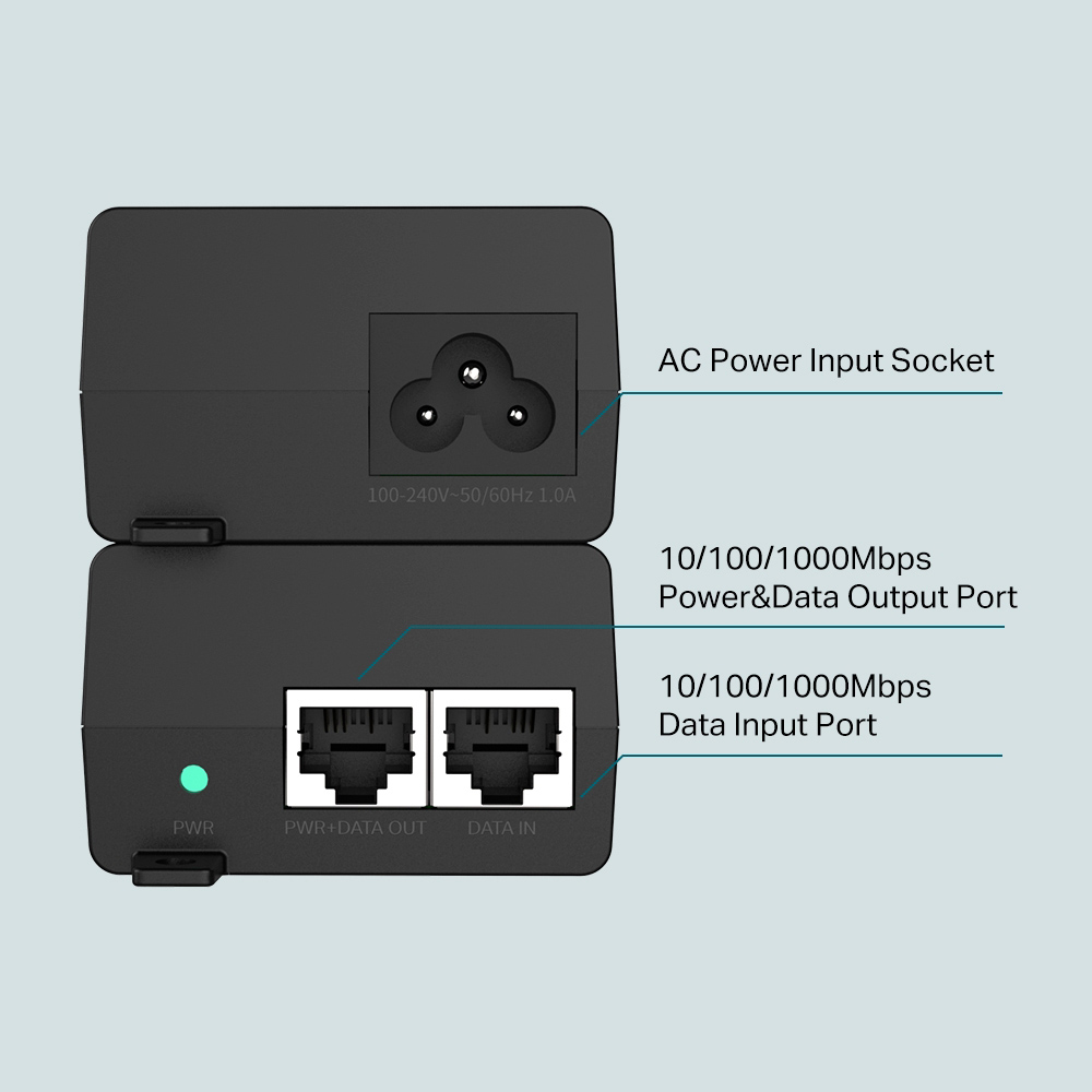 TP-LINK omada PoE+ injector POE160S, V4.0 5 TP-LINK omada PoE+ injector POE160S, V4.0 - Image 3
