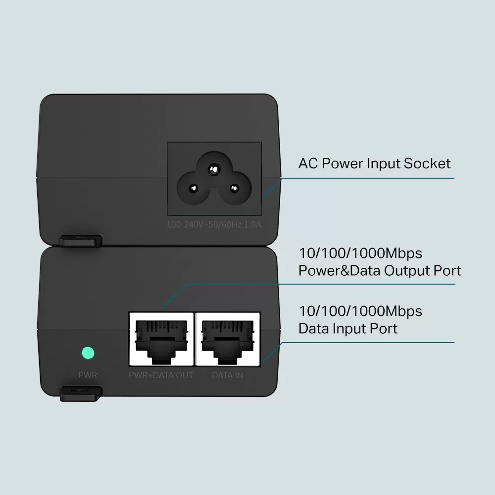 TP-LINK omada PoE+ injector POE160S, V4.0 5 TP-LINK omada PoE+ injector POE160S, V4.0 - Image 3