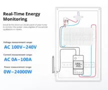 SONOFF smart μετρητής κατανάλωσης ρεύματος POWCT, WiFi, 100A 5