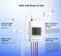 SONOFF smart μετρητής κατανάλωσης ρεύματος POWCT, WiFi, 100A 13