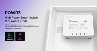 SONOFF smart διακόπτης παρακολούθησης ισχύος POWR3, WiFi, 25A, λευκός 2