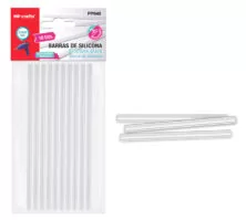 MP ράβδοι σιλικόνης PP040 για θερμοπίστολο, 7.1mm x 20cm, 10τμχ
