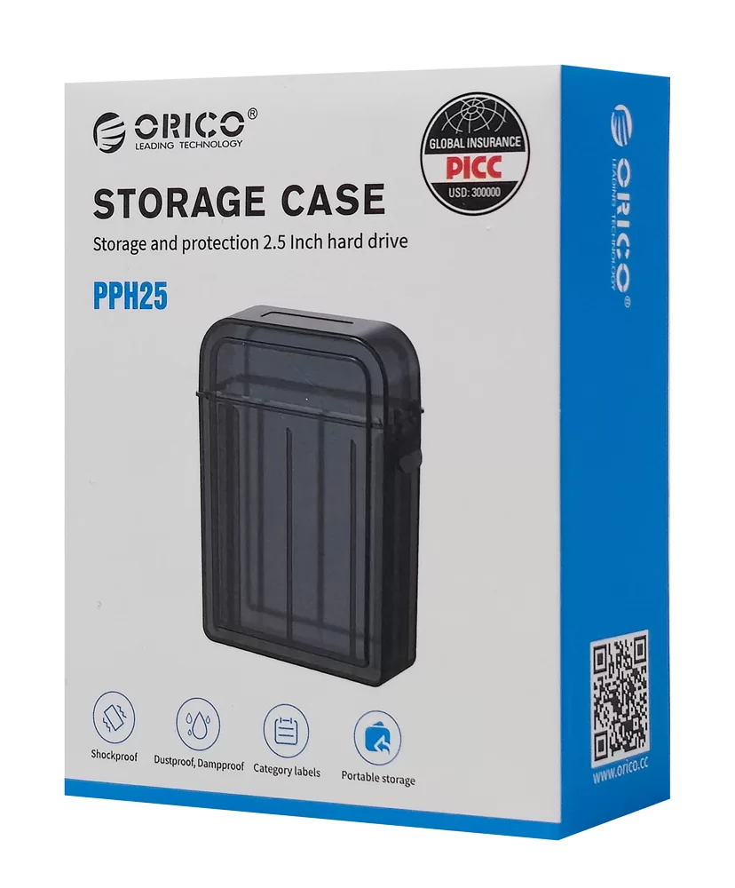 ORICO θήκη προστασίας για 2x 2.5" HDD PPH25, γκρι/διάφανη 7 ORICO θήκη προστασίας για 2x 2.5" HDD PPH25, γκρι/διάφανη - Image 5