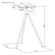 BRATECK βάση projector δαπέδου PRB-24, έως 10kg 6