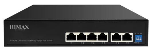 HIMAX PoE switch PS1402E-L, 4x Ethernet PoE & 2x Ethernet θύρες, έως 100Mbps 2 HIMAX PoE switch PS1402E-L, 4x Ethernet PoE & 2x Ethernet θύρες, έως 100Mbps 1