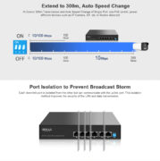 HIMAX PoE switch PS1402E-L, 4x Ethernet PoE & 2x Ethernet θύρες, έως 100Mbps 17 HIMAX PoE switch PS1402E-L, 4x Ethernet PoE & 2x Ethernet θύρες, έως 100Mbps 7