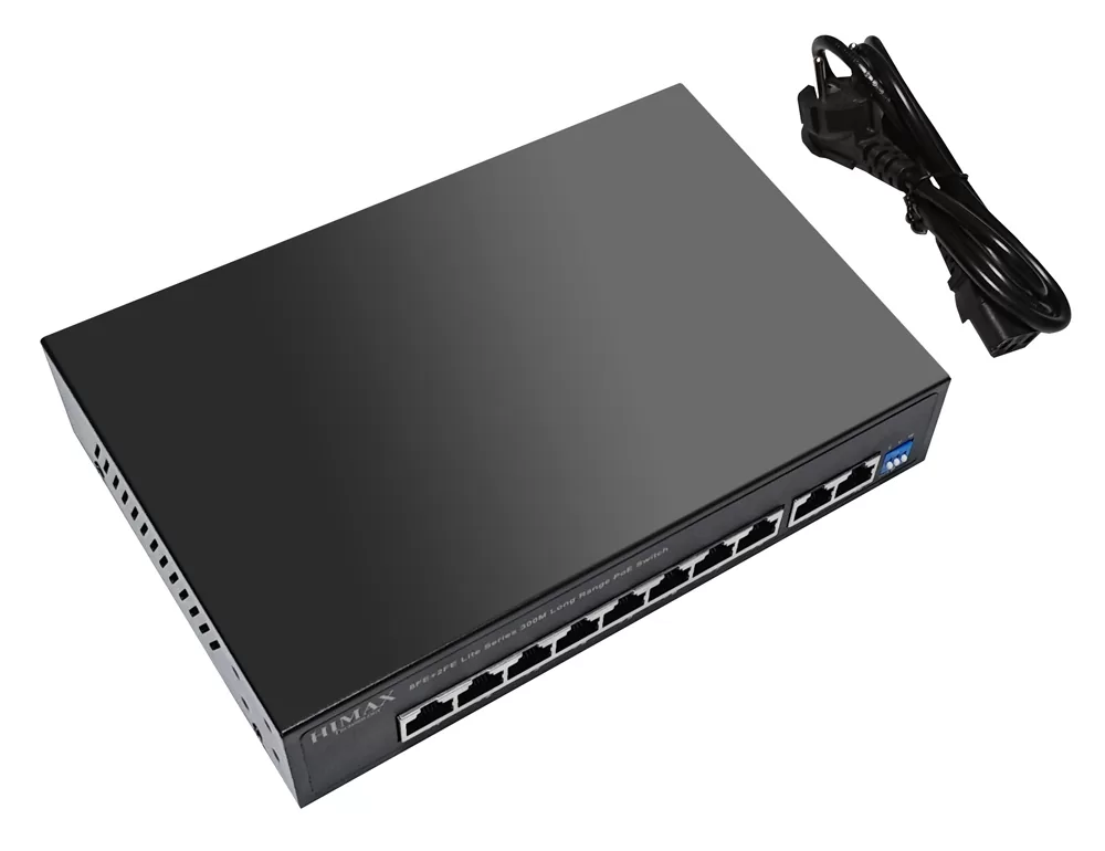 HIMAX PoE switch PS1802E-L, 8x Ethernet PoE & 2x Ethernet θύρες, έως 100Mbps 5 HIMAX PoE switch PS1802E-L, 8x Ethernet PoE & 2x Ethernet θύρες, έως 100Mbps - Image 3