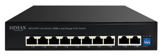 HIMAX PoE switch PS1802E-L, 8x Ethernet PoE & 2x Ethernet θύρες, έως 100Mbps 2 HIMAX PoE switch PS1802E-L, 8x Ethernet PoE & 2x Ethernet θύρες, έως 100Mbps 1