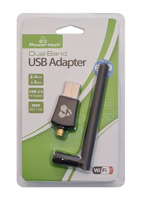 POWERTECH ασύρματος USB αντάπτορας δικτύου PT-1042, 600Mbps, 2.4/5GHz 6 POWERTECH ασύρματος USB αντάπτορας δικτύου PT-1042, 600Mbps, 2.4/5GHz - Image 4