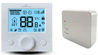 POWERTECH ψηφιακός θερμοστάτης χώρου PT-1046, αερίου, RF, λευκός 1