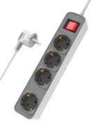 POWERTECH πολύπριζο ασφαλείας PT-1056, 4x schuko, 16A, 1.4m, λευκό 1 POWERTECH πολύπριζο ασφαλείας PT-1056, 4x schuko, 16A, 1.4m, λευκό