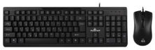 POWERTECH set ποντίκι & πληκτρολόγιο PT-1068, ενσύρματο, 1000DPI, μαύρο