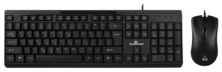 POWERTECH set ποντίκι & πληκτρολόγιο PT-1068, ενσύρματο, 1000DPI, μαύρο